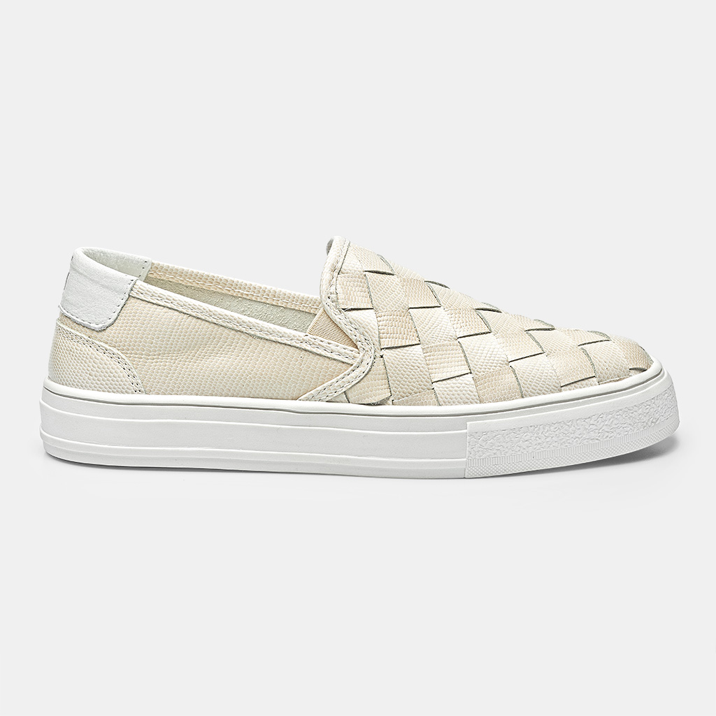 SLIPE ON TRICE - OFF WHITE & BRANCO